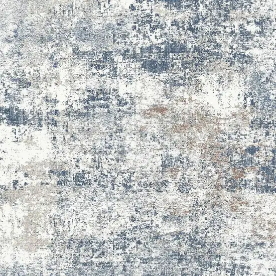 Blue And Red Abstract Washable Area Rug Photo 3