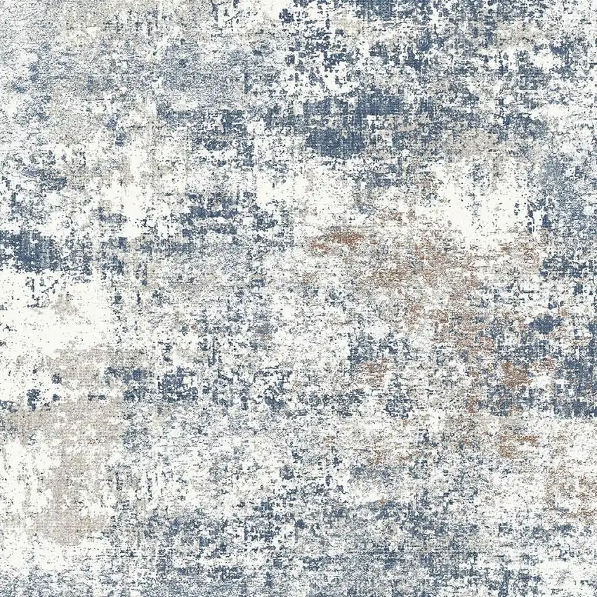 Blue And Red Abstract Washable Area Rug Photo 3