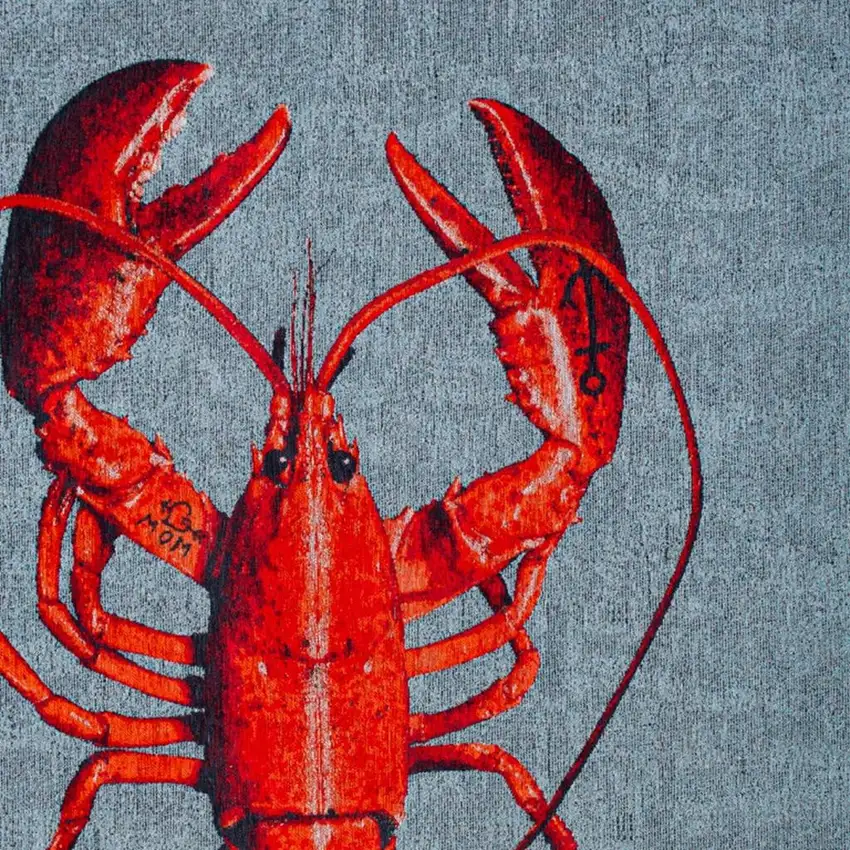 Blue And Red Abstract Washable Area Rug Photo 2