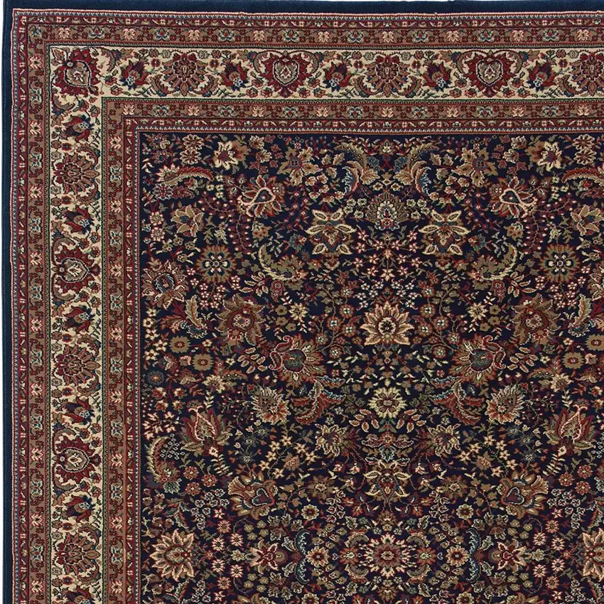 Blue And Red Oriental Area Rug Photo 4
