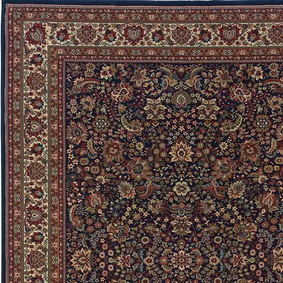 Blue And Red Oriental Area Rug Photo 4