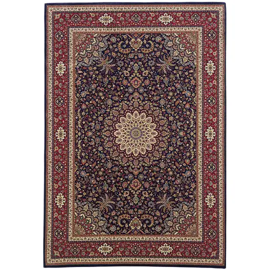 Blue And Red Oriental Area Rug Photo 5