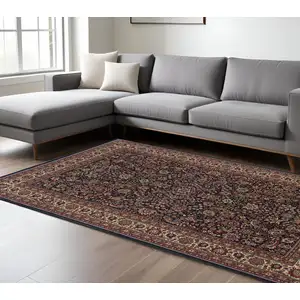 Photo of Blue And Red Oriental Area Rug