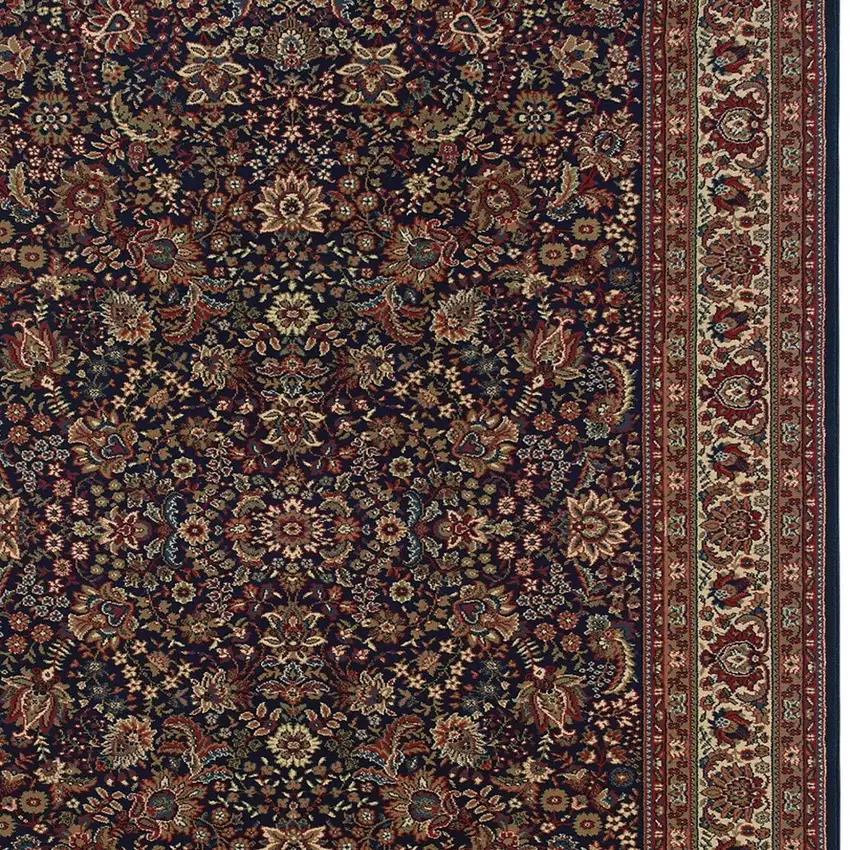 Blue And Red Oriental Area Rug Photo 4