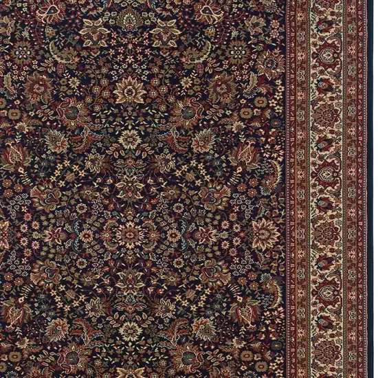 Blue And Red Oriental Area Rug Photo 4