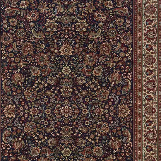 Blue And Red Oriental Area Rug Photo 4