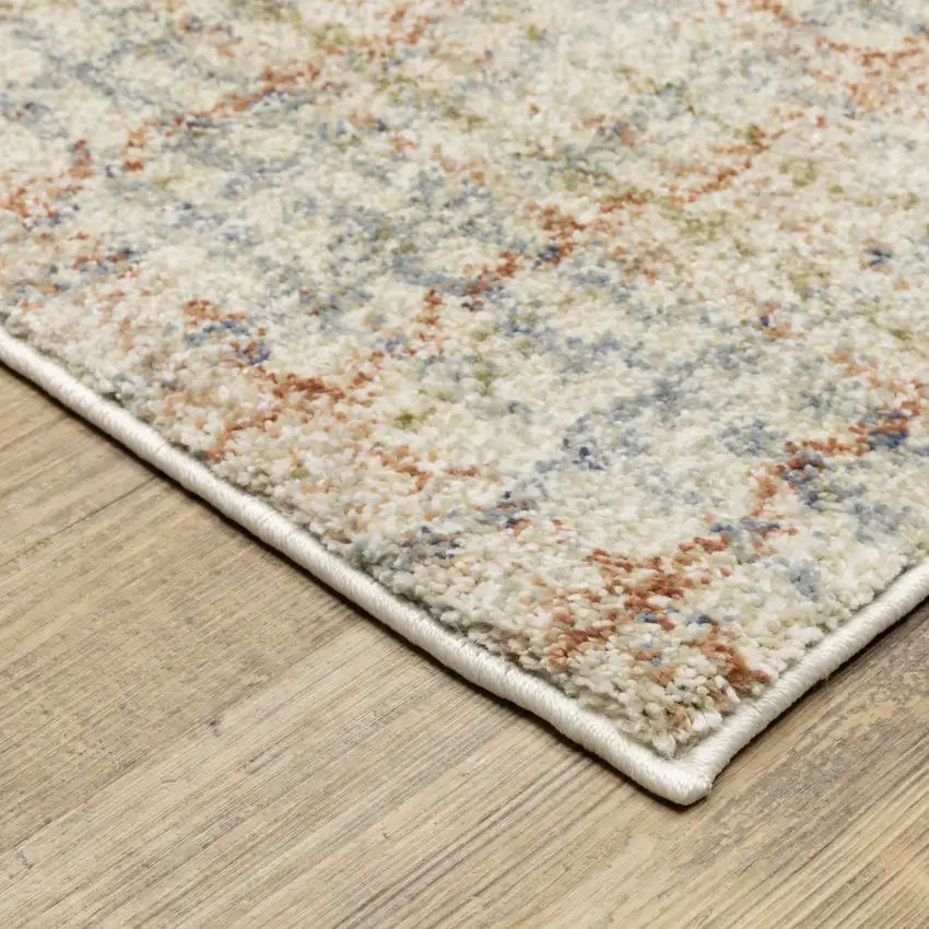 Blue And Rust Plaid Area Rug Photo 6