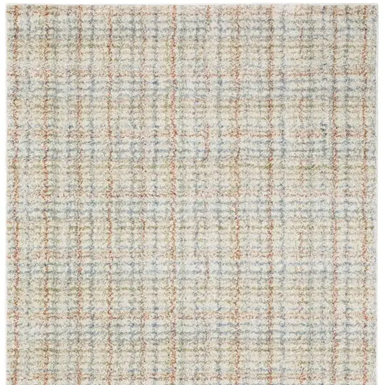 Blue And Rust Plaid Area Rug Photo 4