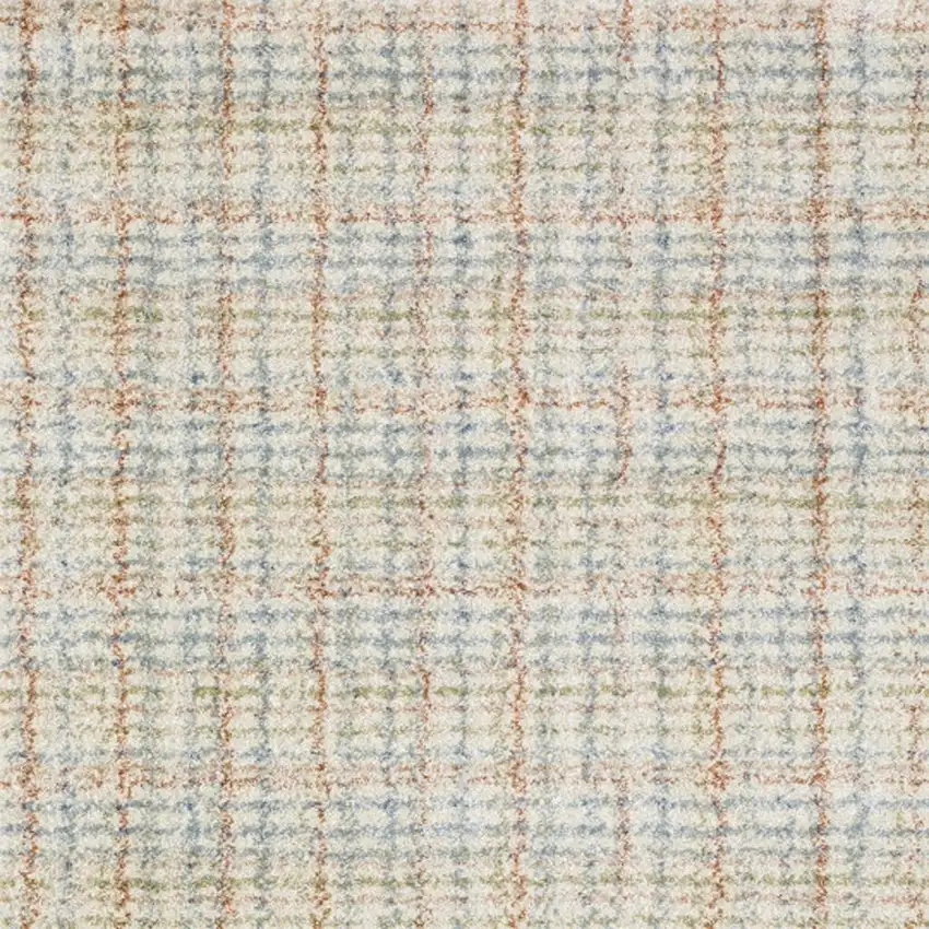 Blue And Rust Plaid Area Rug Photo 3