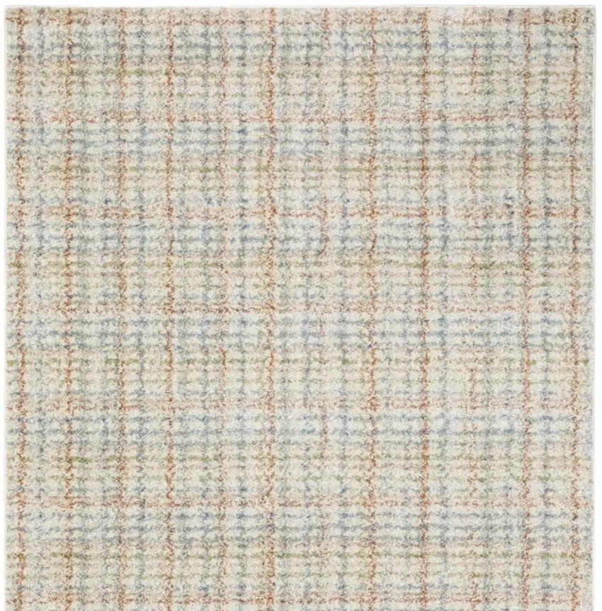 Blue And Rust Plaid Area Rug Photo 7