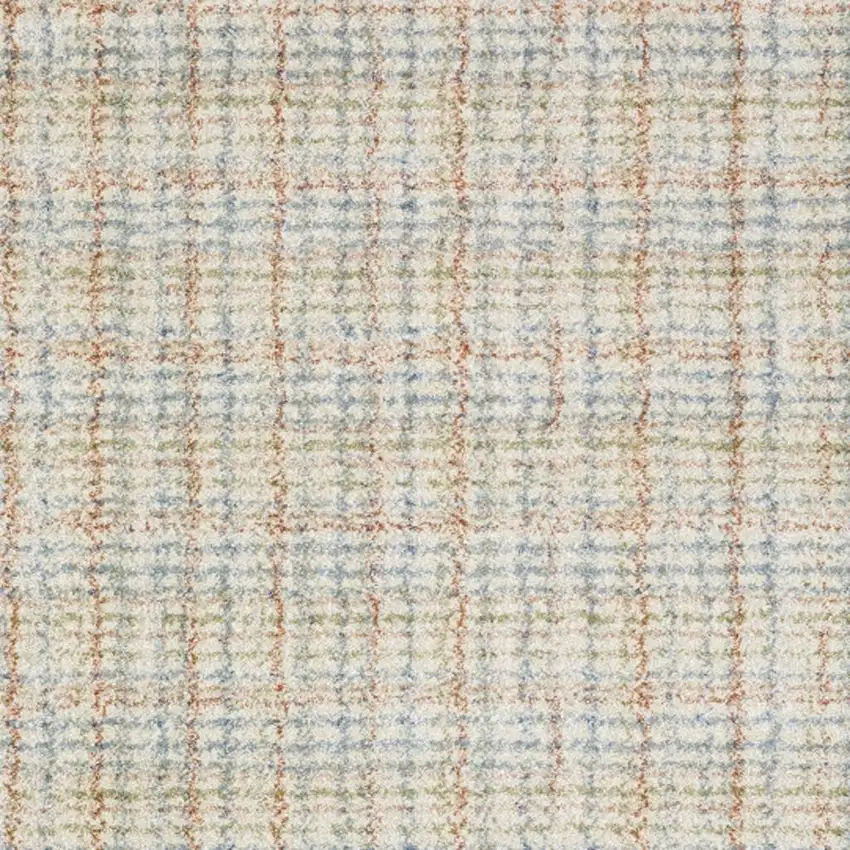 Blue And Rust Plaid Area Rug Photo 6