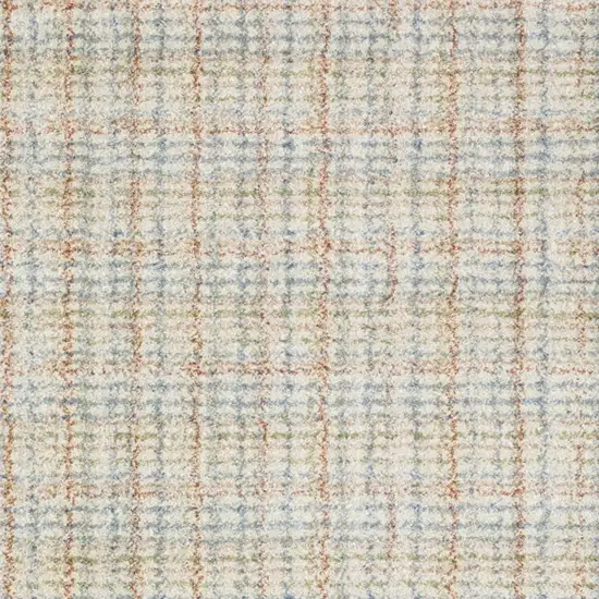 Blue And Rust Plaid Area Rug Photo 6