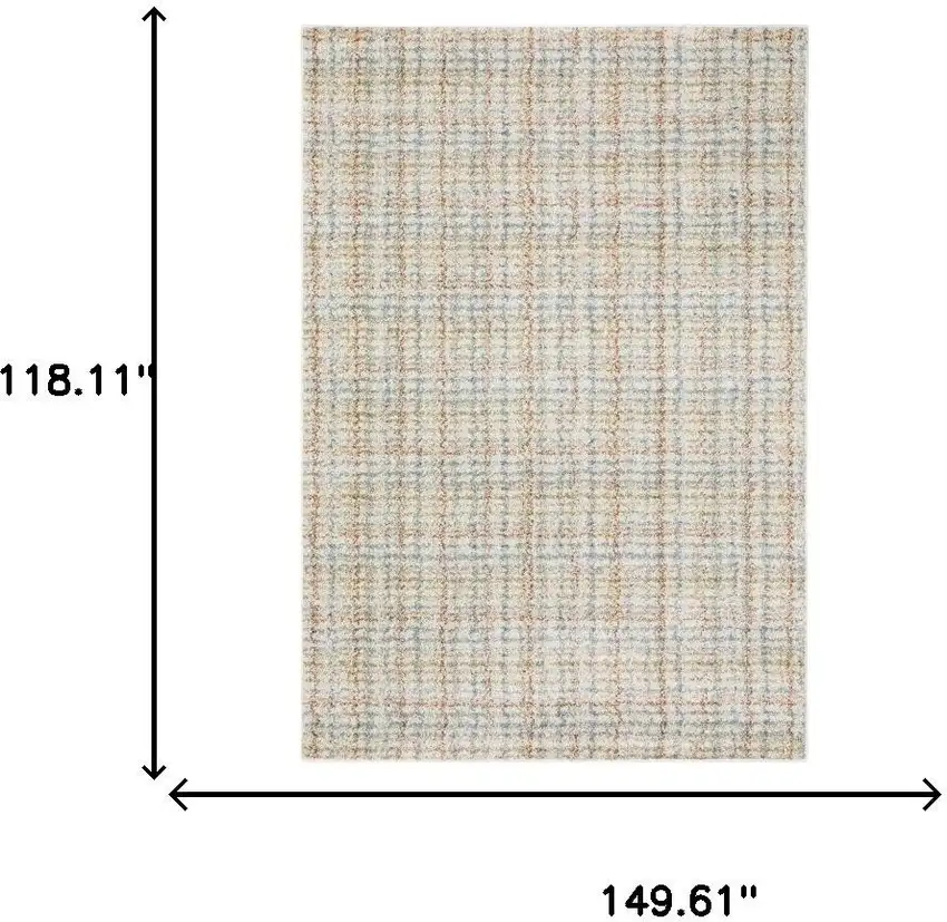 Blue And Rust Plaid Area Rug Photo 9