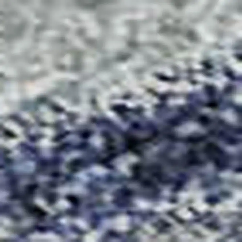 Blue And Sky Blue Abstract Washable Area Rug With UV Protection Photo 2