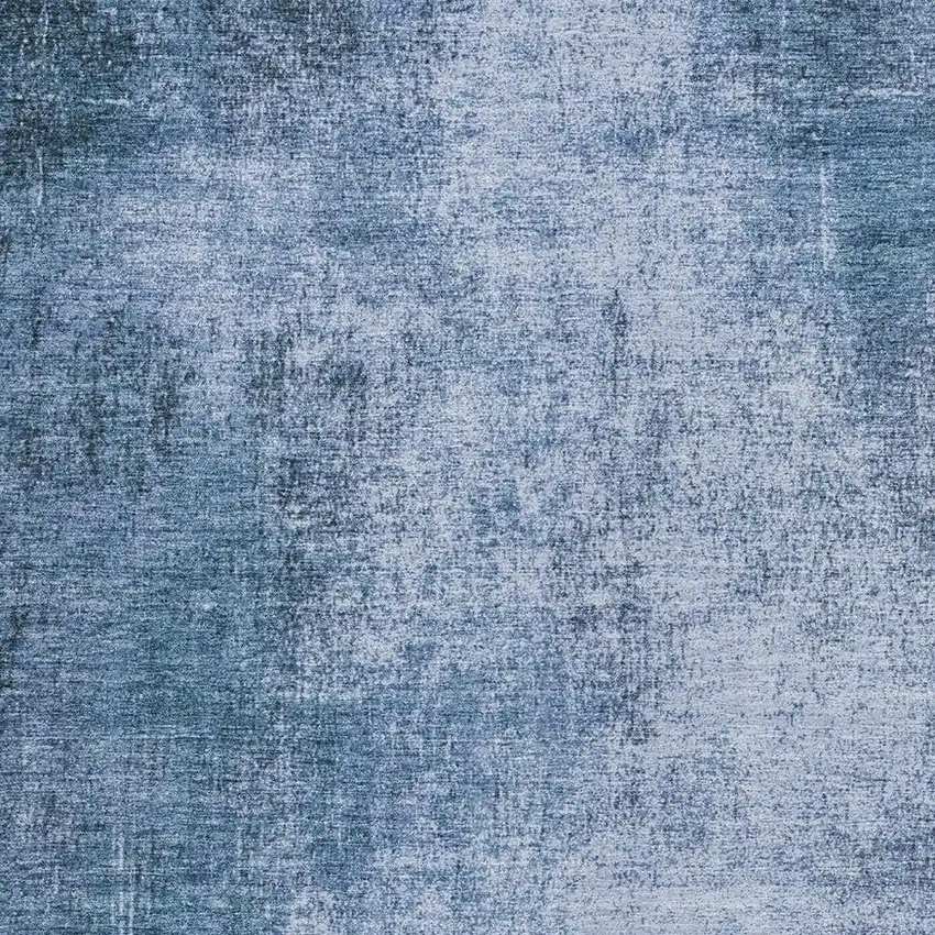 Blue And Sky Blue Abstract Washable Indoor Outdoor Area Rug Photo 3