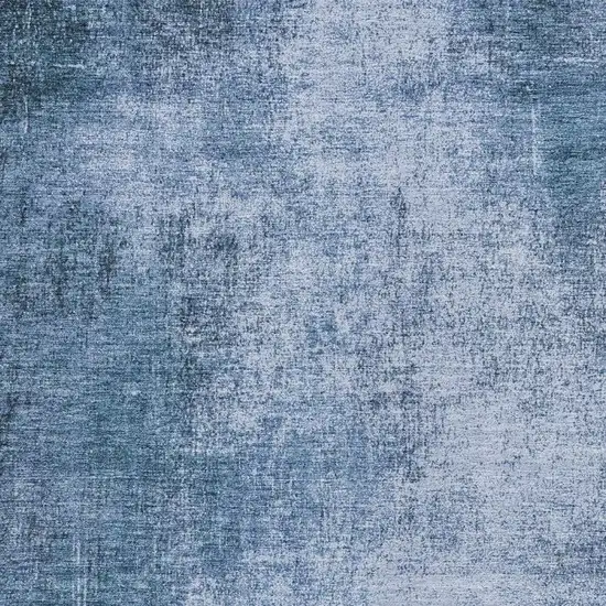 Blue And Sky Blue Abstract Washable Indoor Outdoor Area Rug Photo 3