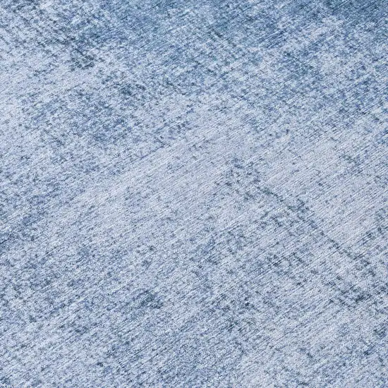 Blue And Sky Blue Abstract Washable Indoor Outdoor Area Rug Photo 8
