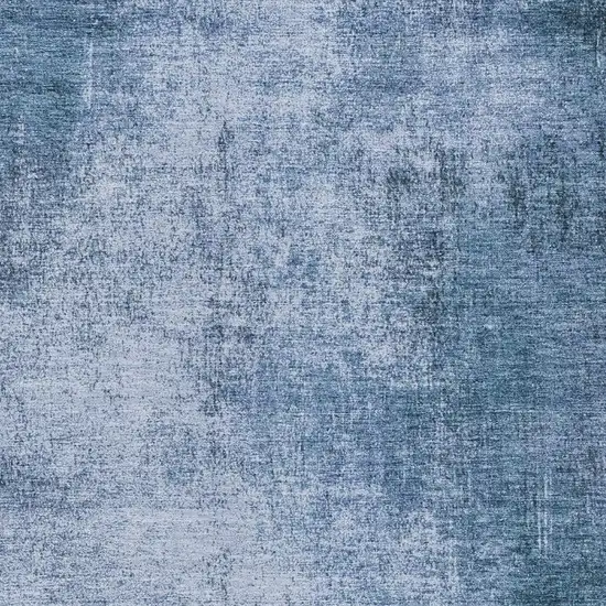Blue And Sky Blue Abstract Washable Indoor Outdoor Area Rug Photo 3