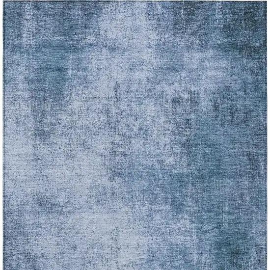 Blue And Sky Blue Abstract Washable Indoor Outdoor Area Rug Photo 4