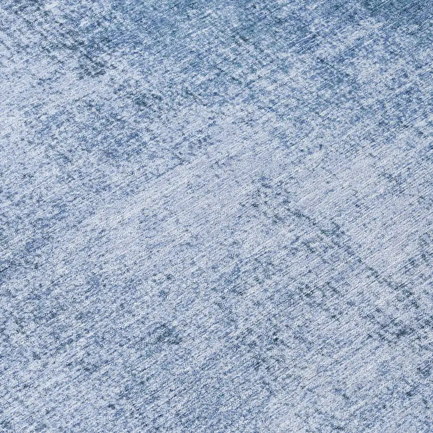 Blue And Sky Blue Abstract Washable Indoor Outdoor Area Rug Photo 9