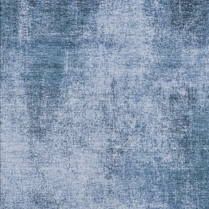 Blue And Sky Blue Abstract Washable Indoor Outdoor Area Rug Photo 9