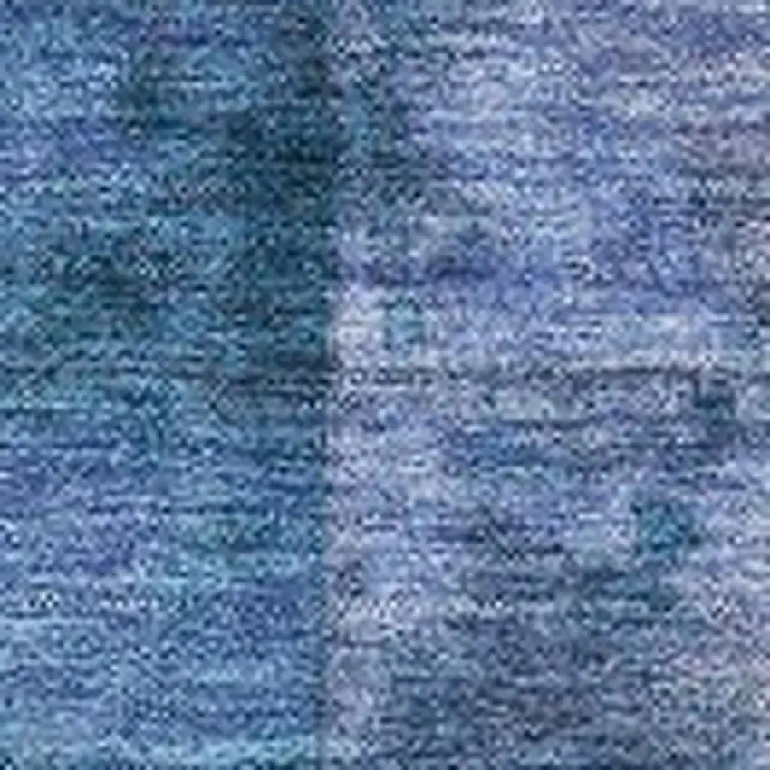 Blue And Sky Blue Abstract Washable Indoor Outdoor Area Rug Photo 3
