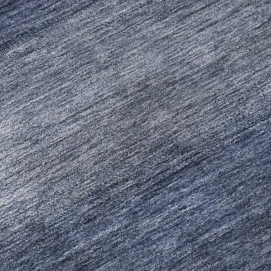 Blue And Sky Blue Striped Washable Area Rug With UV Protection Photo 9