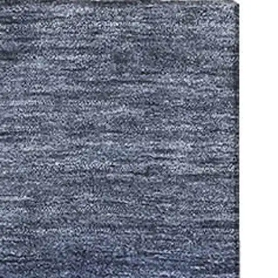 Blue And Sky Blue Striped Washable Area Rug With UV Protection Photo 2