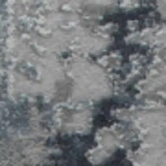 Blue And White Abstract Distressed Area Rug Photo 4