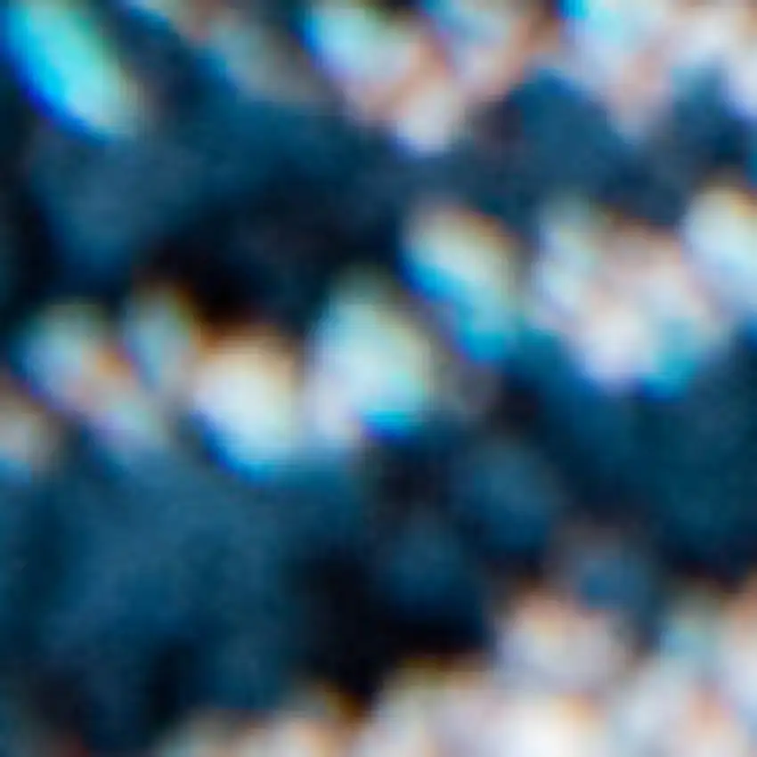 Blue And White Abstract Washable Area Rug Photo 8