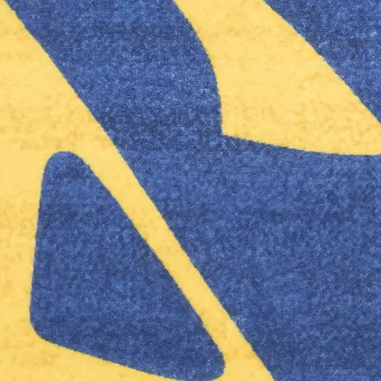 Blue And Yellow Helicopter Youthful Washable Area Rug Photo 6