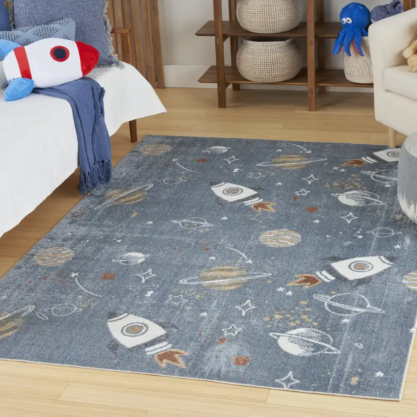 Blue Area Rug Photo 5