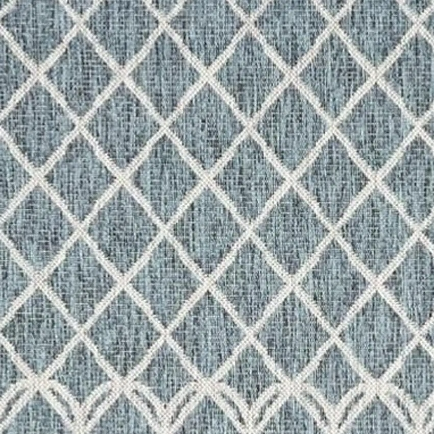 Blue And Gray Indoor Outdoor Area Rug Photo 3