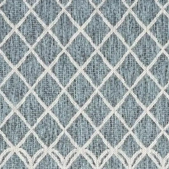 Blue And Gray Indoor Outdoor Area Rug Photo 3