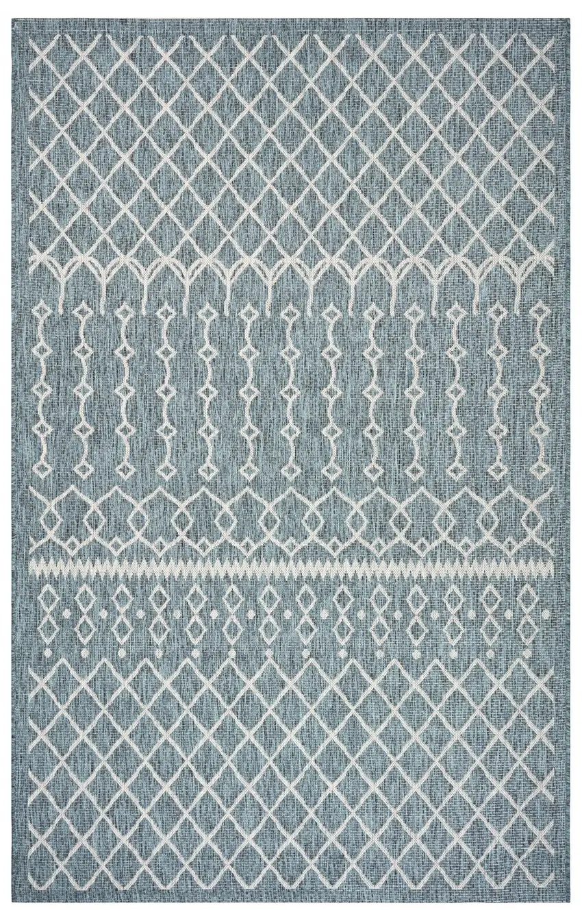 Blue Array Indoor Outdoor Area Rug Photo 1
