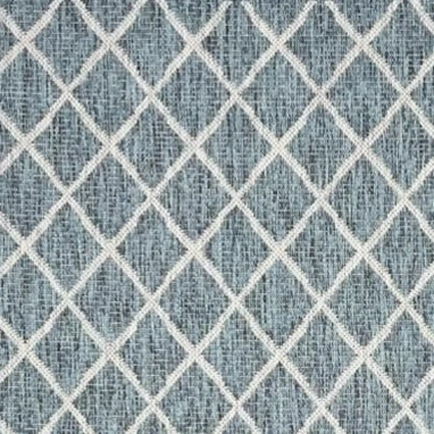 Blue And Gray Indoor Outdoor Area Rug Photo 3