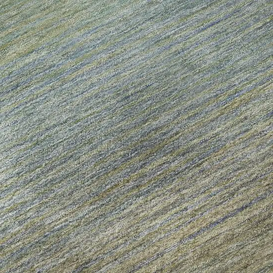 Blue Beige And Taupe Striped Washable Area Rug With UV Protection Photo 7
