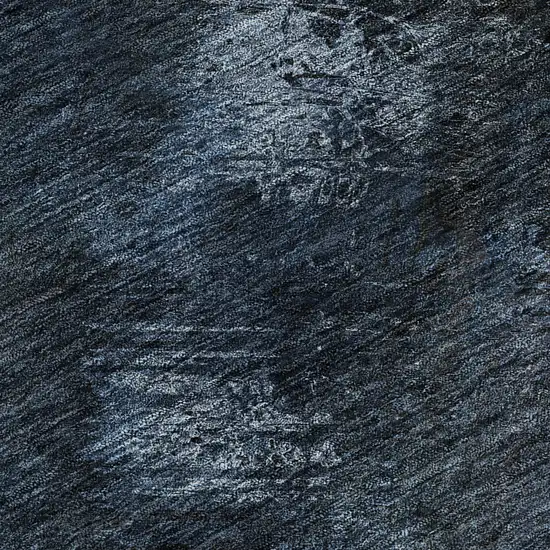 Blue Black And Gray Abstract Washable Area Rug With UV Protection Photo 4