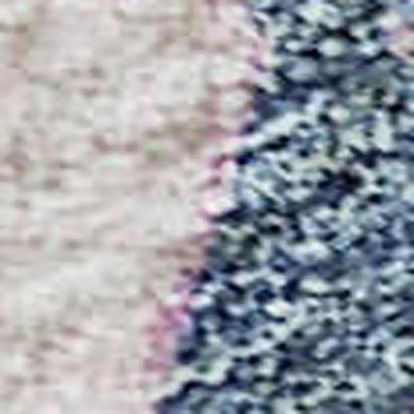 Blue Blush And Gold Floral Washable Area Rug With UV Protection Photo 3