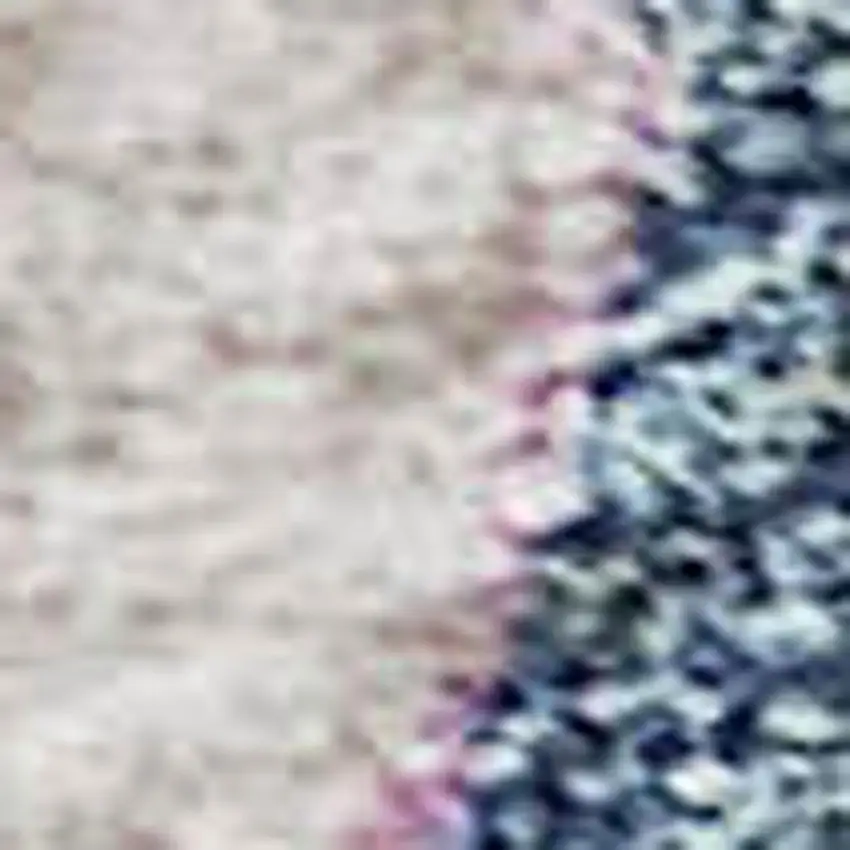 Blue Blush And Gold Floral Washable Area Rug With UV Protection Photo 2