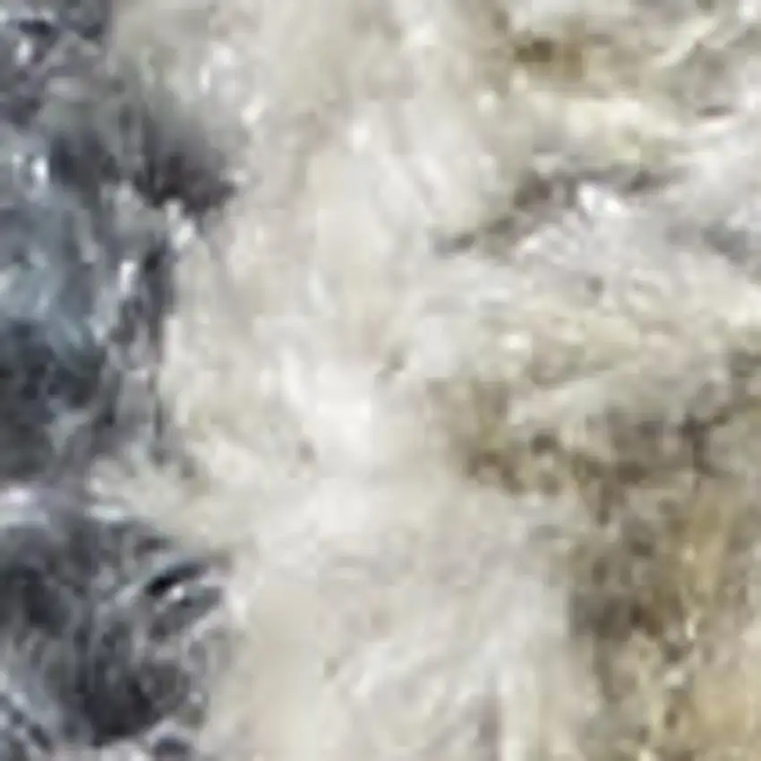 Blue Brown And Tan Geometric Washable Area Rug Photo 3