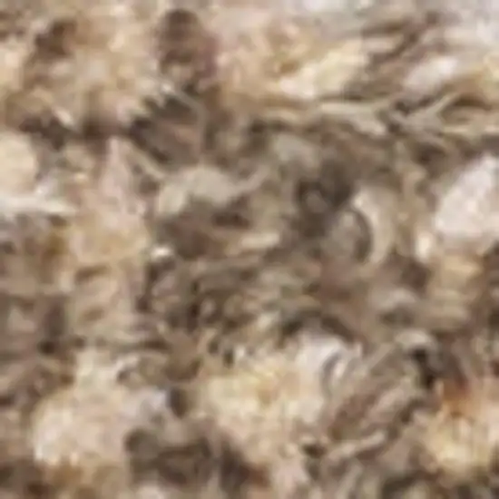 Blue Brown And Tan Geometric Washable Area Rug Photo 3