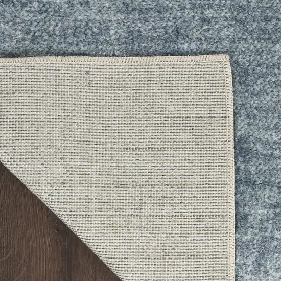 Blue Brown And Tan Geometric Washable Area Rug Photo 8