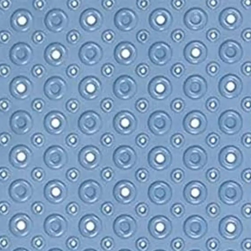 Blue Bubbles Drain Hole Bathrub Mat Photo 6