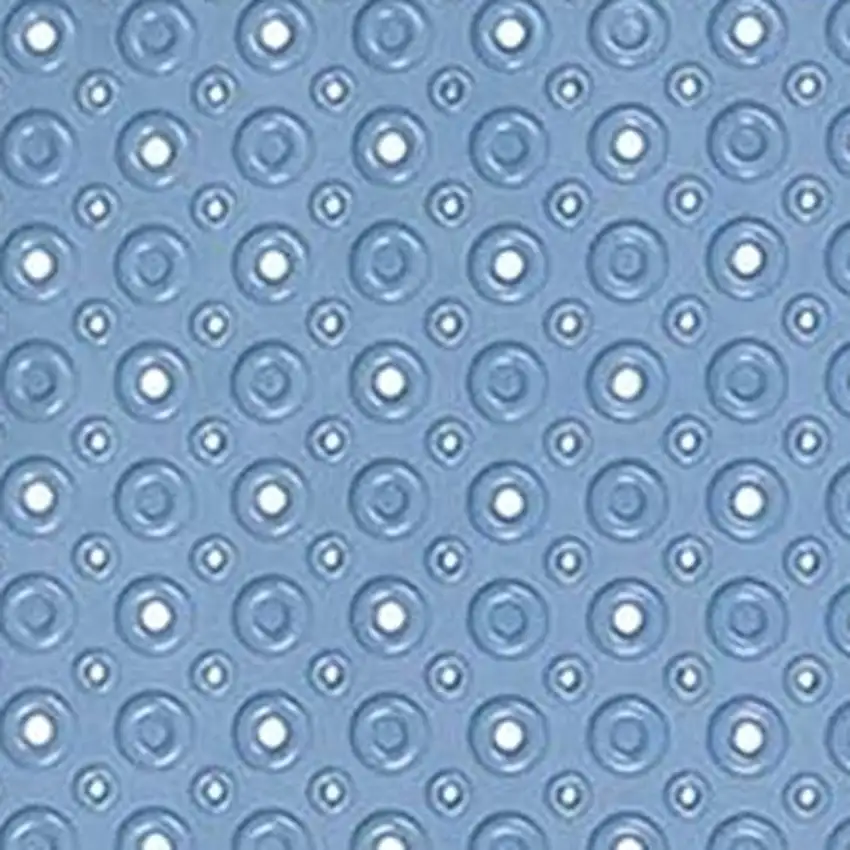 Blue Bubbles Drain Hole Bathrub Mat Photo 8