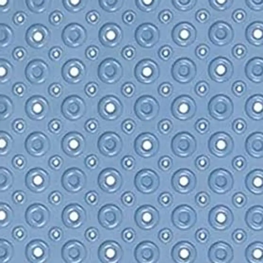 Blue Bubbles Drain Hole Bathrub Mat Photo 7