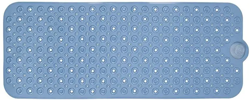 Blue Bubbles Drain Hole Bathrub Mat Photo 2