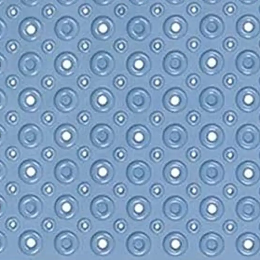 Blue Bubbles Drain Hole Bathrub Mat Photo 9