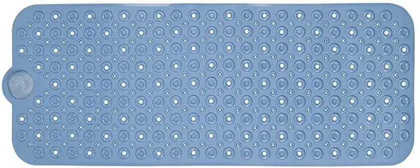 Blue Bubbles Drain Hole Bathrub Mat Photo 6