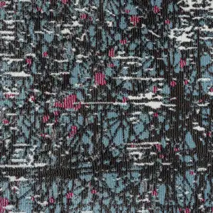 Photo of Blue Chaotic Strokes Area Rug
